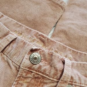 American Eagle Light Pink Cordaroy Mom Jeans, Size 4.